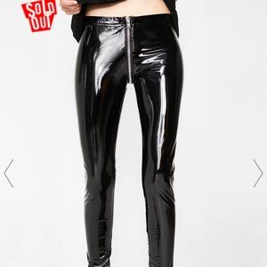 Dolls Kill Through the Smoke Full Zip Leggings